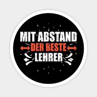 Mit Abstand Beste Lehrer Witziges Spruch Bleib Zuhause Magnet